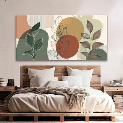 Tsomzxng Large Abstract Boho Wall Art For Living Room Century Modern Canvas Art Wall Decor Picture