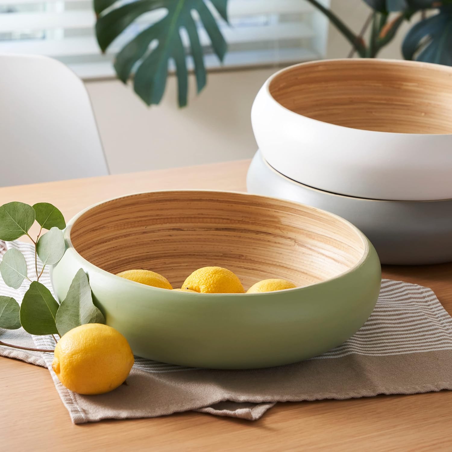 Fruit Bowl For Kitchen Counter, Decorative Bowl, Large Serving Bowl Or Fruit Basket For Kitchen