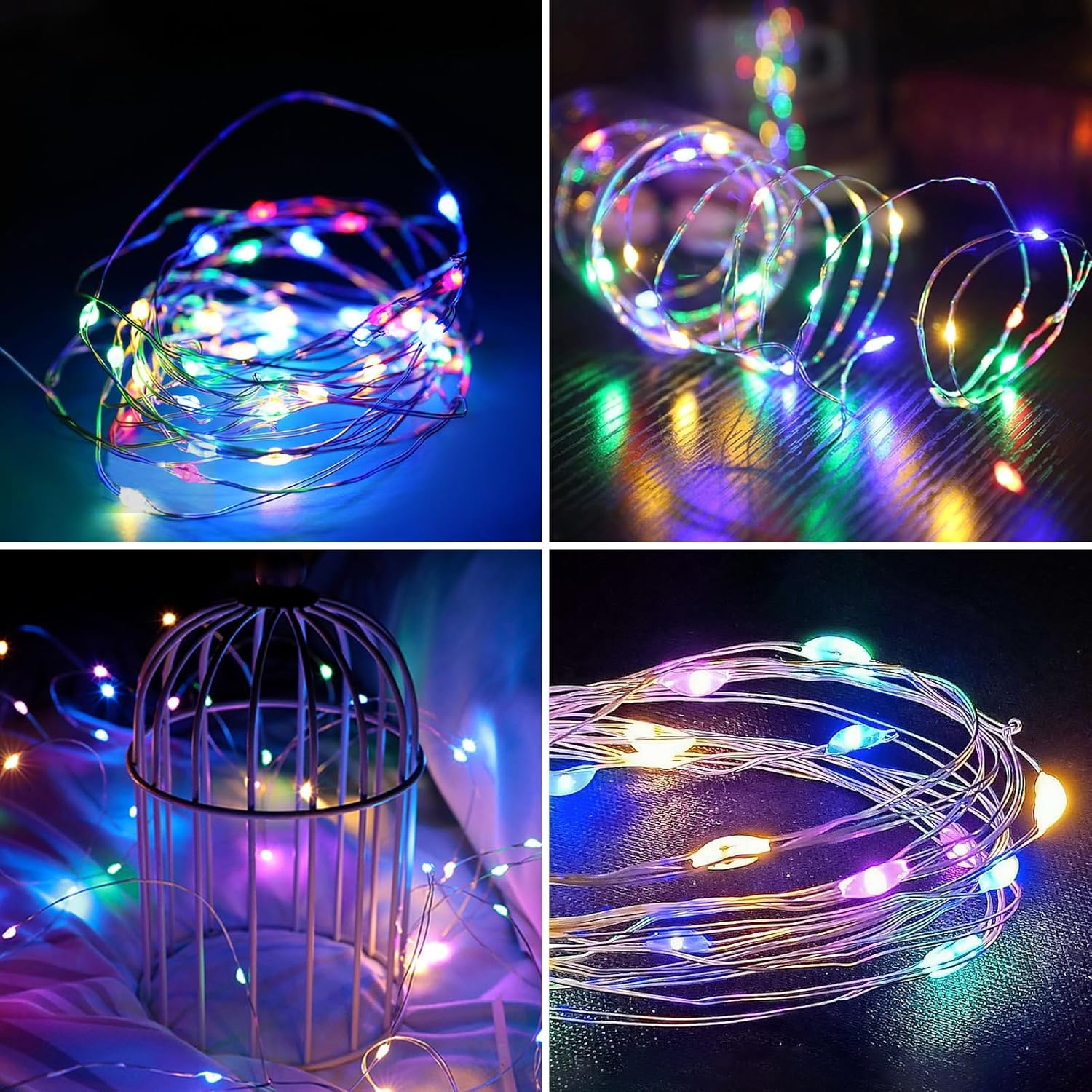 2-Pack 200 LED Solar Fairy Lights Outdoor, Upgraded Oversize Lamp Beads & Super Bright Solar String
