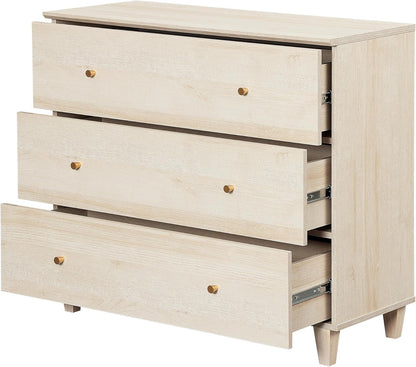 WAMPAT Dresser with 6 Drawers, Bedroom 70.8" Wide Wood Chest of Drawers, Modern Closet Storage