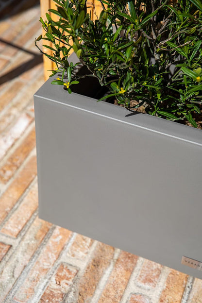 Veradek Block Series Long Box Planter - Large Rectangular Planter for Indoor or Outdoor Patio/Porch