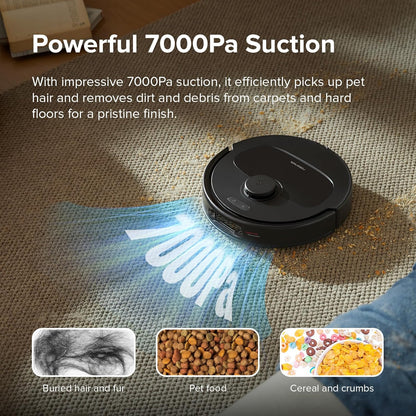 roborock Qrevo S Robot Vacuum and Mop, Self-Drying, Auto Mop Washing, 7000Pa Suction, Self-Emptying
