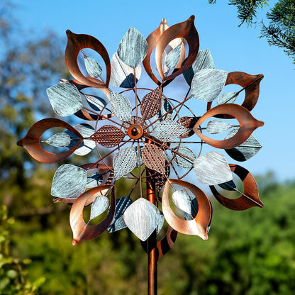 Wind Spinners Outdoor for Yard and Garden, Metal Large Wind Spinner & Sculptures 84 Inch, Garden