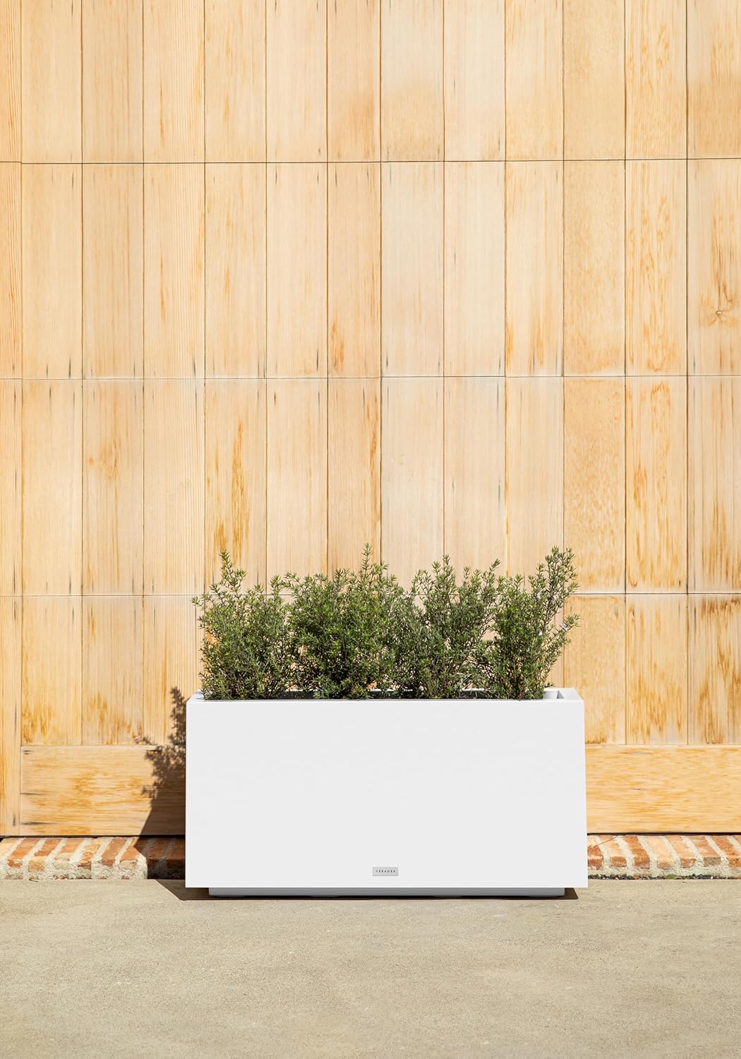 Veradek Block Series Long Box Planter - Large Rectangular Planter for Indoor or Outdoor Patio/Porch