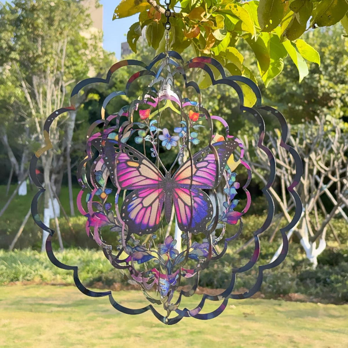 Wind Spinners Outdoor Butterfly Decorations - Birthday Gifts for Women Mom Grandma, Butterflies