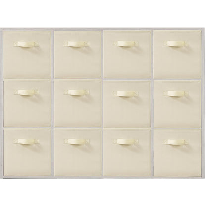 STORAGEIDEAS 11x11 Inch Storage Bins Cubes, Fabric Foldable Storage Box, Collapsible Closet
