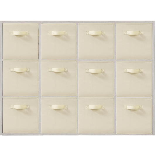 STORAGEIDEAS 11x11 Inch Storage Bins Cubes, Fabric Foldable Storage Box, Collapsible Closet