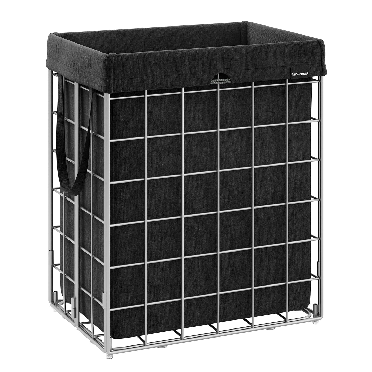 SONGMICS Laundry Hamper, 23.8 Gal. (90L) Laundry Basket, Collapsible Clothes Hamper, Removable and