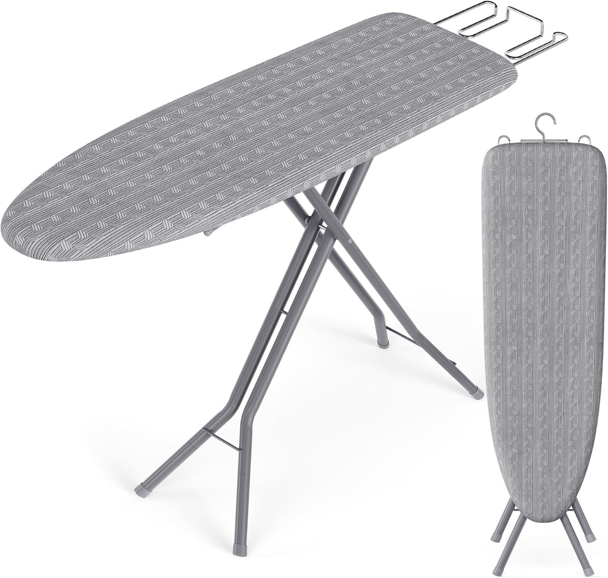 SONGMICS Ironing Board, Foldable Iron Board, Height Adjustable up to 35 Inches, with 4 Layered