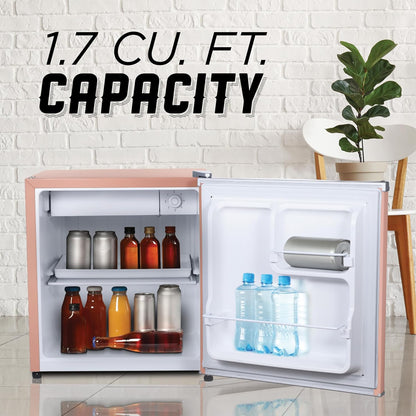 IBCR17BLS Compact, Energy Star Certified Small, Single Door Mini Fridge with Freezer Refrigerator