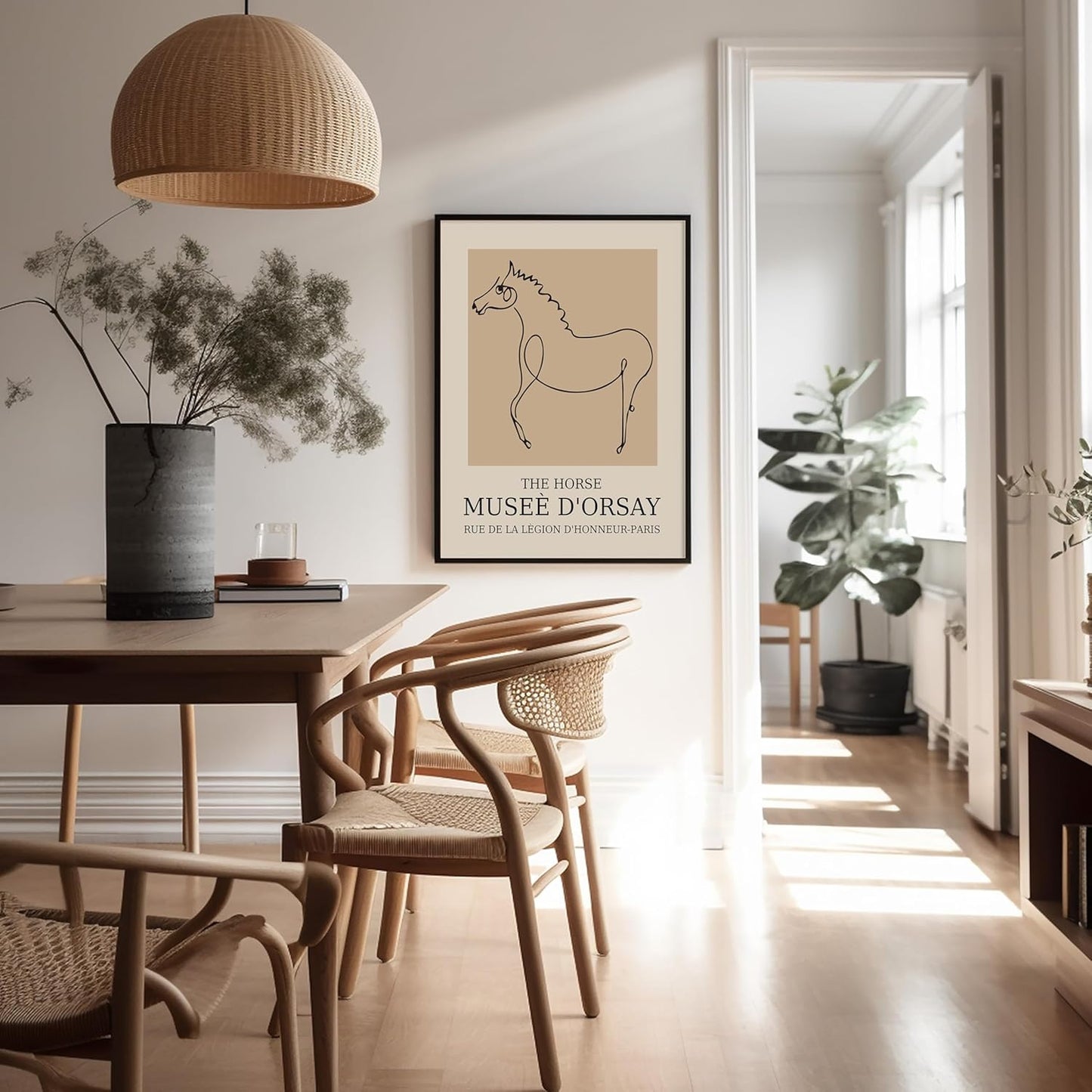 Poster Master Vintage Poster - Retro Minimalist Print - Gift for Artist, Friend - Horse, Line