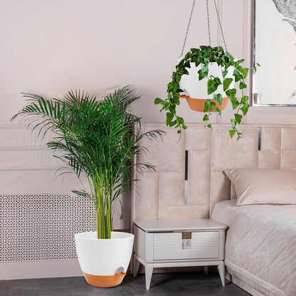 GARDIFE Large Hanging Planter, 12 inch Hanging planters for Indoor. Outdoor Plants, Self Watering