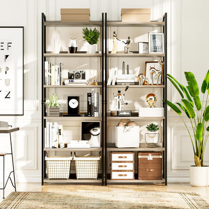 NUMENN Bookshelf, 6 Tier Bookshelves, Home Office Bookcase Shelf Storage Organizer, Free Standing