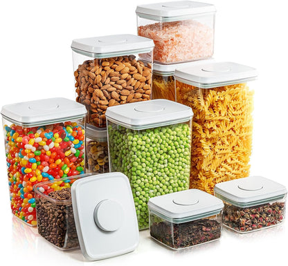 Airtight Pop Food Containers 10-Piece Set BPA-Free Stackable Air Tight Pantry Storage Containers