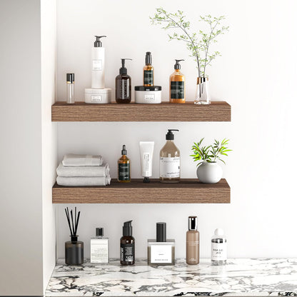 Fun Memories Floating Shelves - 16 Inch Wall Shelf for Decor & Storage - Wall Mounted Display