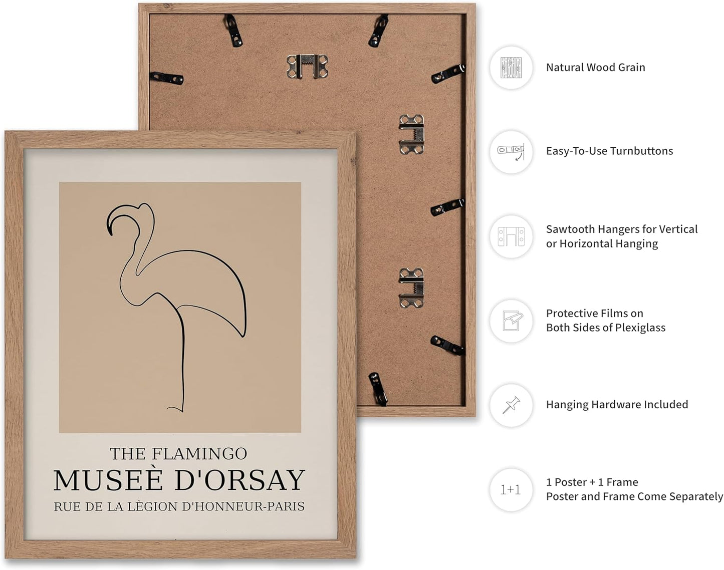 Poster Master Vintage Poster - Retro Minimalist Print - Gift for Artist, Housewarming - Flamingo