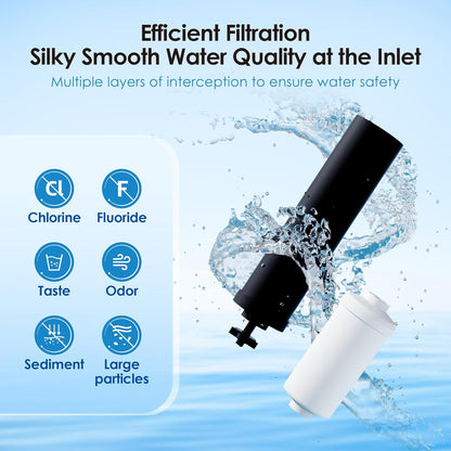 Waterdrop NSF/ANSI 42&372 Standard Gravity Water Filter, Replacement for Berkey® BB9-2® Black