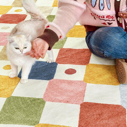 jinchan Area Rug 5x7 Kids Washable Indoor Floor Cover Non-Slip Modern Soft Rug Elementary School