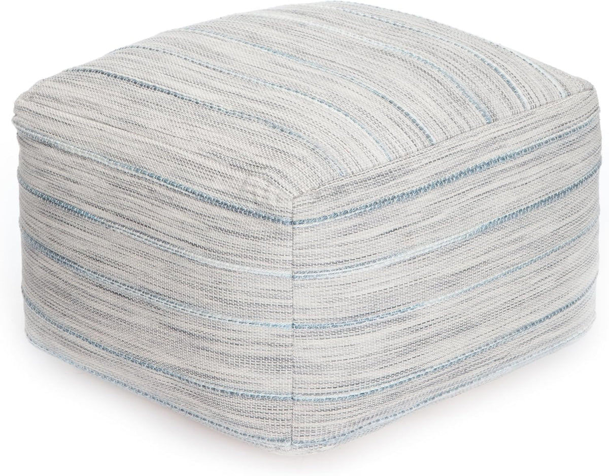Anji Mountain 22"x22"x16" Handmade & Handcrafted Ottoman Pouf Comfortable Pouf Ottoman Foot Rest &