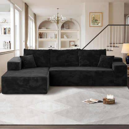 104" Cloudy Sectional L Shaped Couch for Living Room, No Assembly Required, Modular Comfy Sofa with