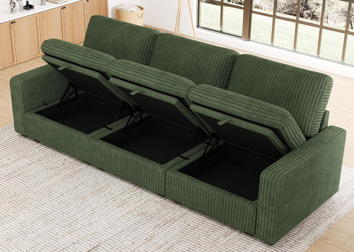 Belffin Modular Sectional Sofa with Storage Ottoman, Oversized Cloud Couch Sectional with Extra