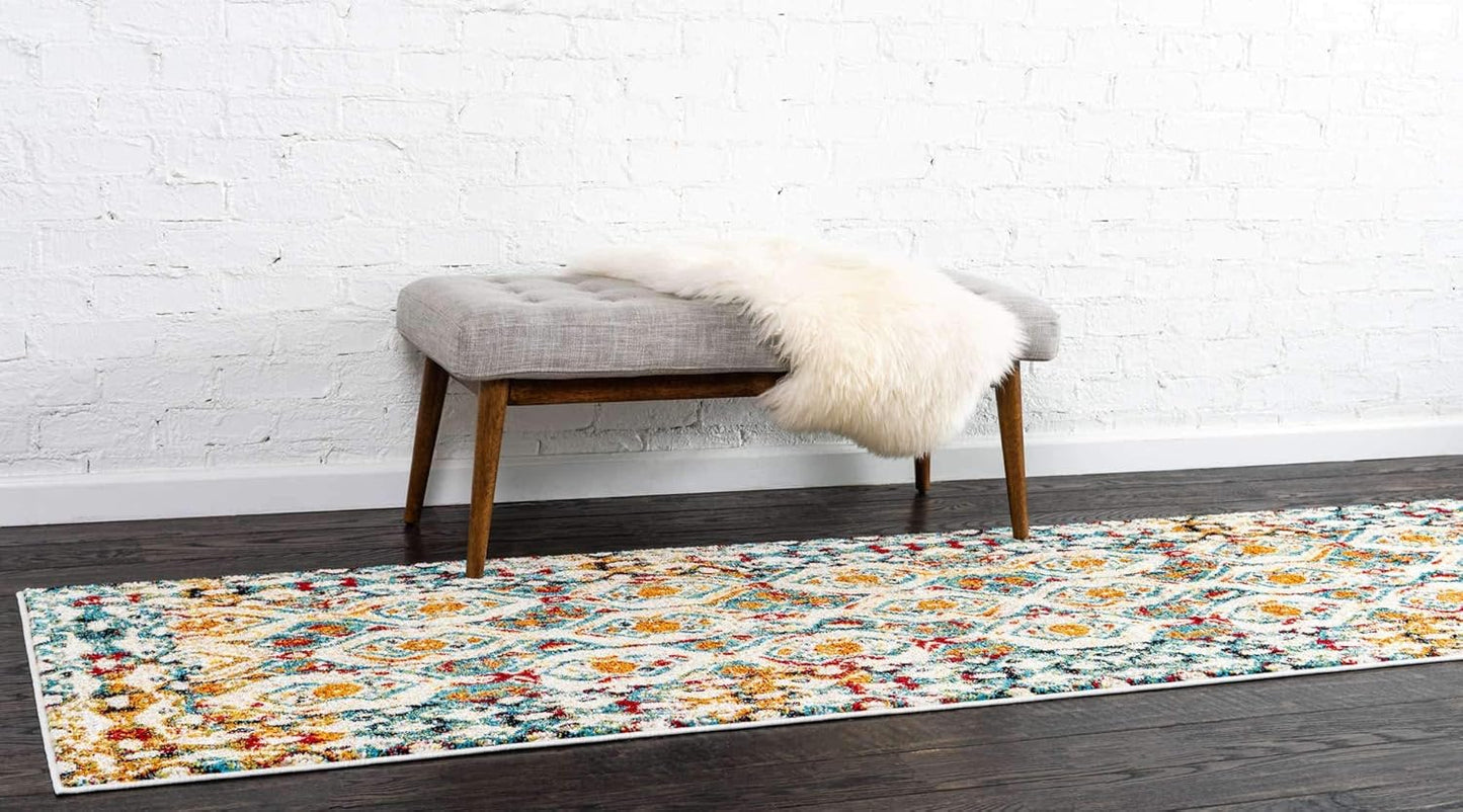 Unique Loom Rosso Collection Vintage, Geometric, Bohemian, Traditional, Distressed, Southwestern