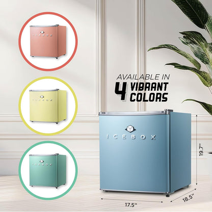 IBCR17SLT Compact, Energy Star Certified Small, Single Door Mini Fridge with Freezer Refrigerator