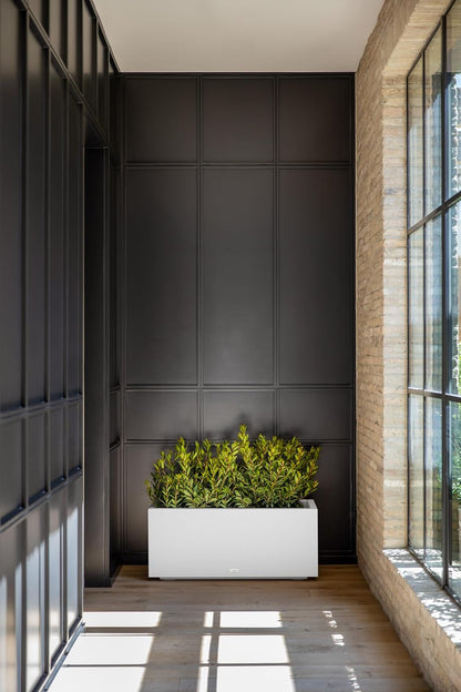 Veradek Block Series Long Box Planter - Large Rectangular Planter for Indoor or Outdoor Patio/Porch