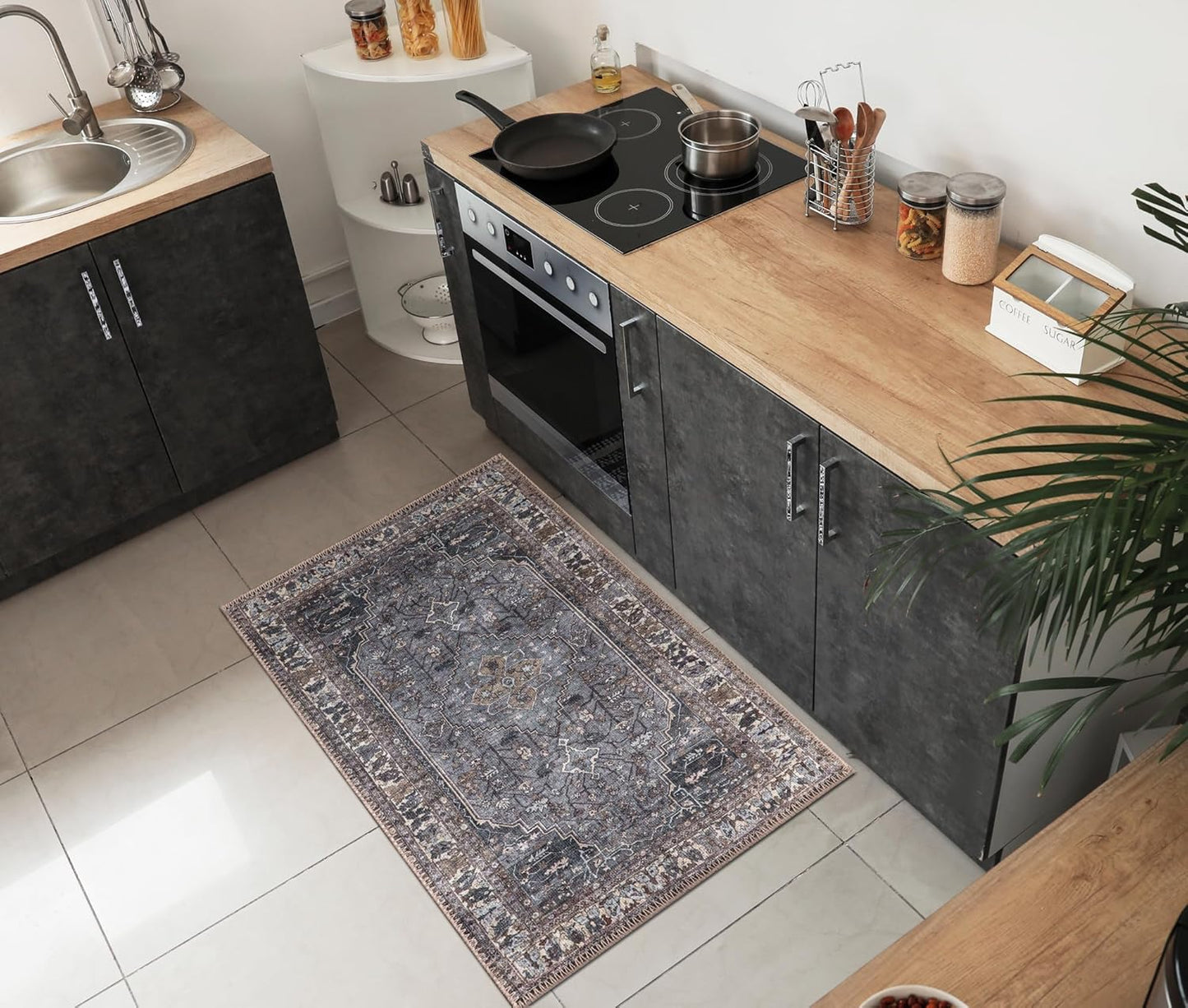 Keen Home Design 2x3 Rug - Machine Washable Entry Rug with Non-Slip Backing, Ideal for Enteryway