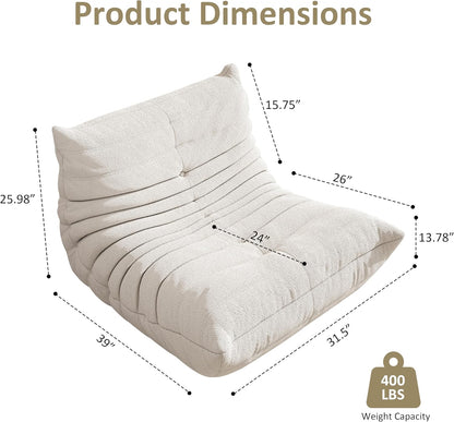Bean Bag Chair, Oversized Bean Bag Chair for living Room, Fireside Chair for adults with Memory