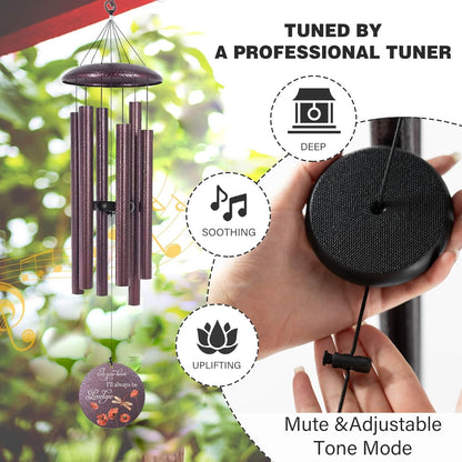 ASTARIN Dragonfly Wind Chimes for Loss of Loved One, Personalized Windchimes in Memory of a Loved