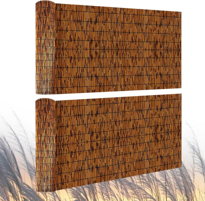 2 Pack Natural Reed Fence,4FT X 16.4FT Bamboo Fencing Privacy Reed Screening for Outdoor, Gallery
