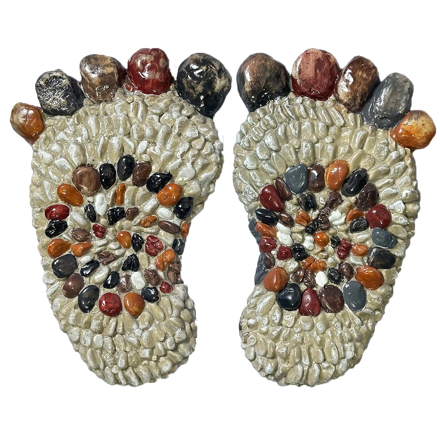 Outdooor Stepping Stones - Decorative Garden Stones for Patio, Deck, Garden or Sidewalk Faux