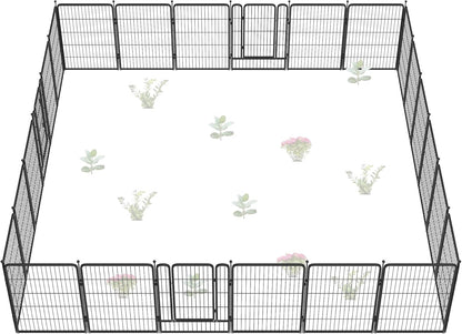 FXW Garden Fence Outdoor for The Yard – 40in(H) x 53.5ft(L) Heavy Duty Metal Animal Barrier for Dog