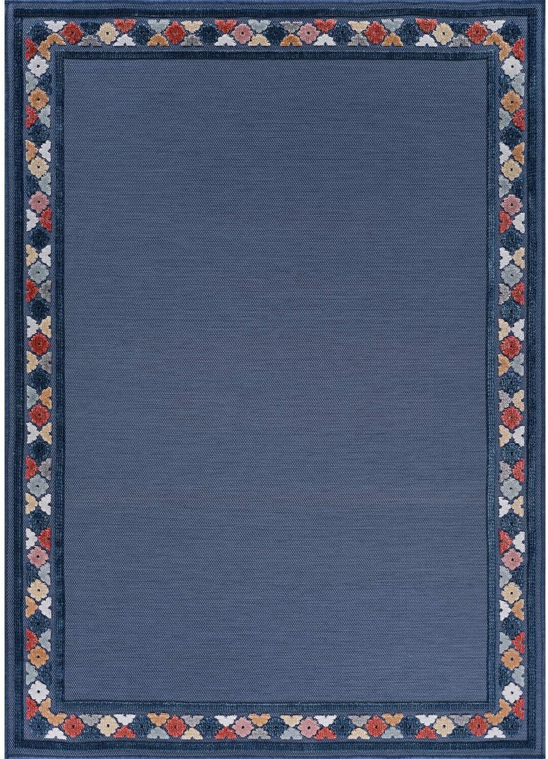 Beverly Rug Outdoor Rug 9x12 Modern Bordered Large Area Rugs for Indoor and Outdoor Patio Easy to