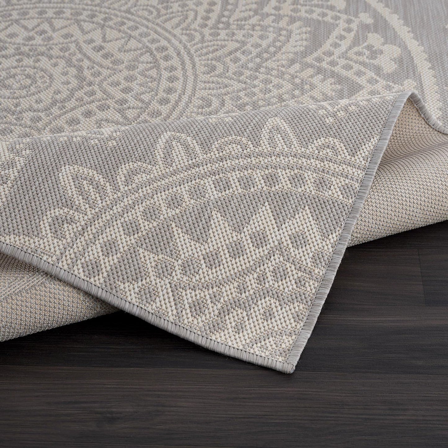 CAMILSON Outdoor Rug 9x12 Modern Area Rugs for Large Indoor and Outdoor Patios and Porches