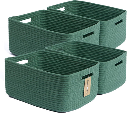 Large Storage Baskets for Organizing, Closet Shelf Baskets for Clothes Blanket Towels, Baby