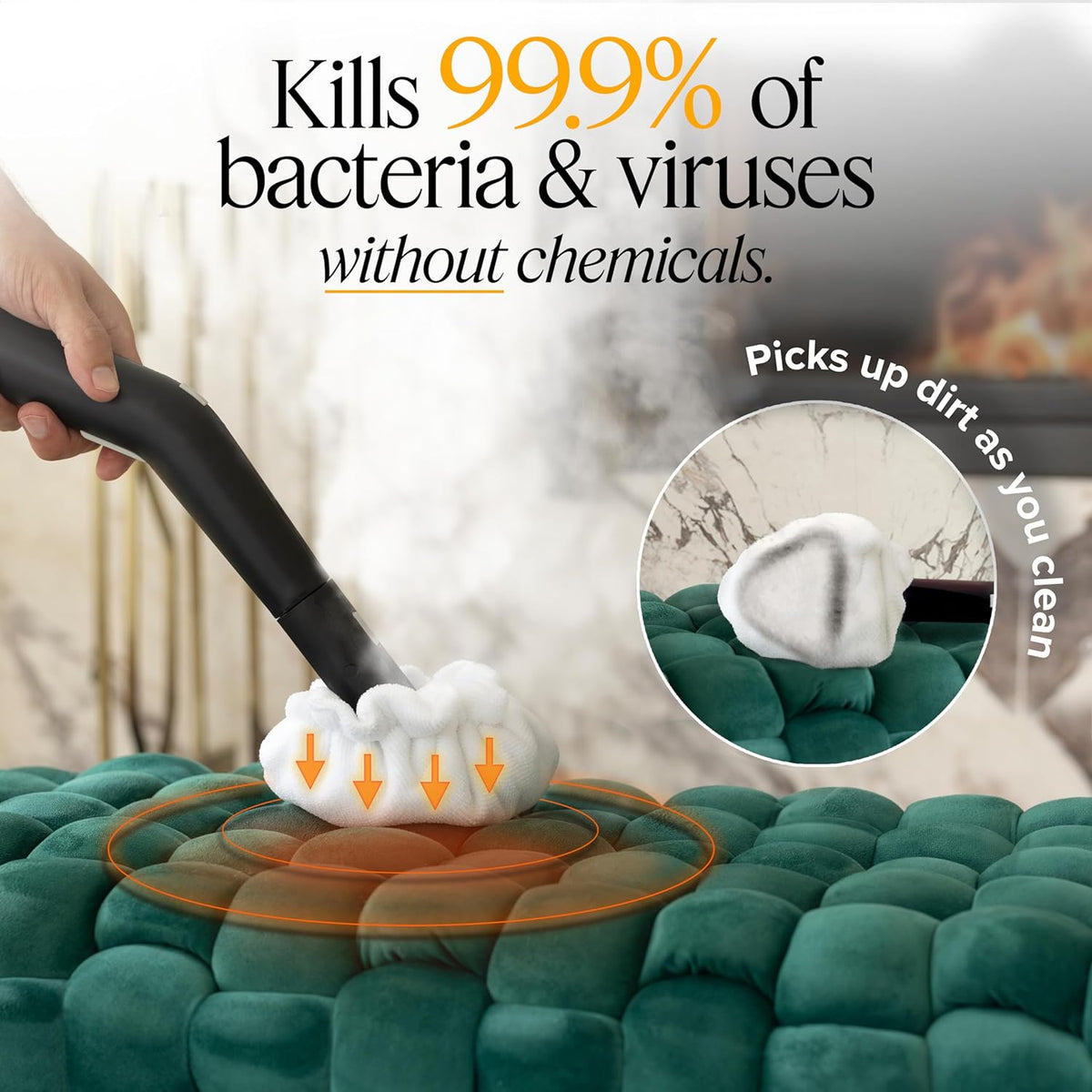 Dupray Neat Steam Cleaner with 20-piece Accesory Kit. For Multipurpose steam Cleaning Hardwood