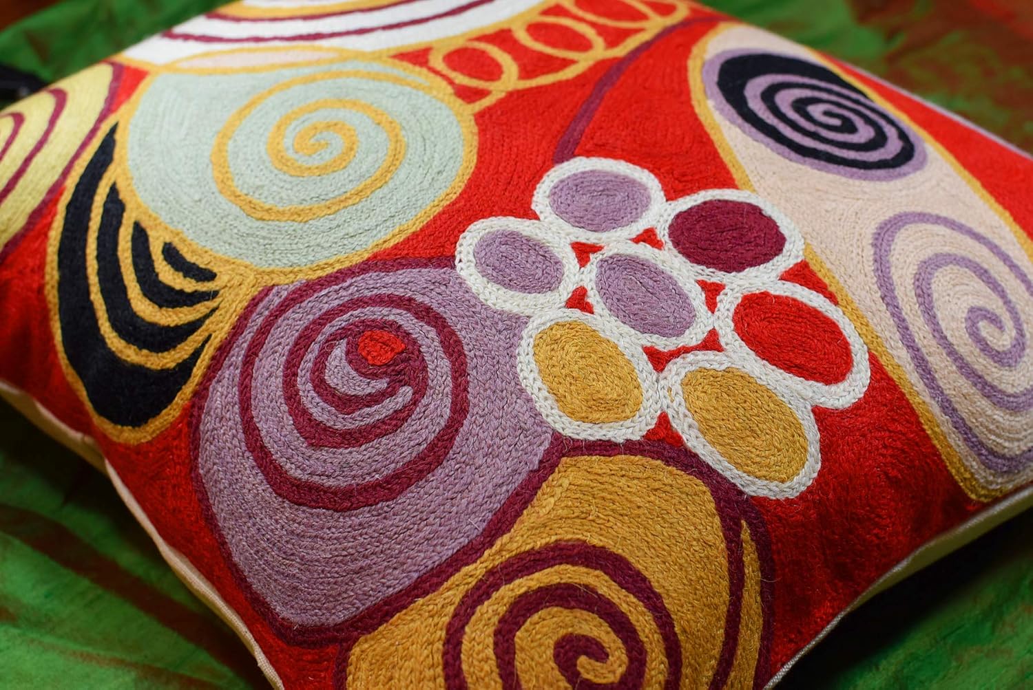 Hilma Al Klint Red Pillow Cover Modern Red Pillowcase Abstract Chair Cushion Accent Throw
