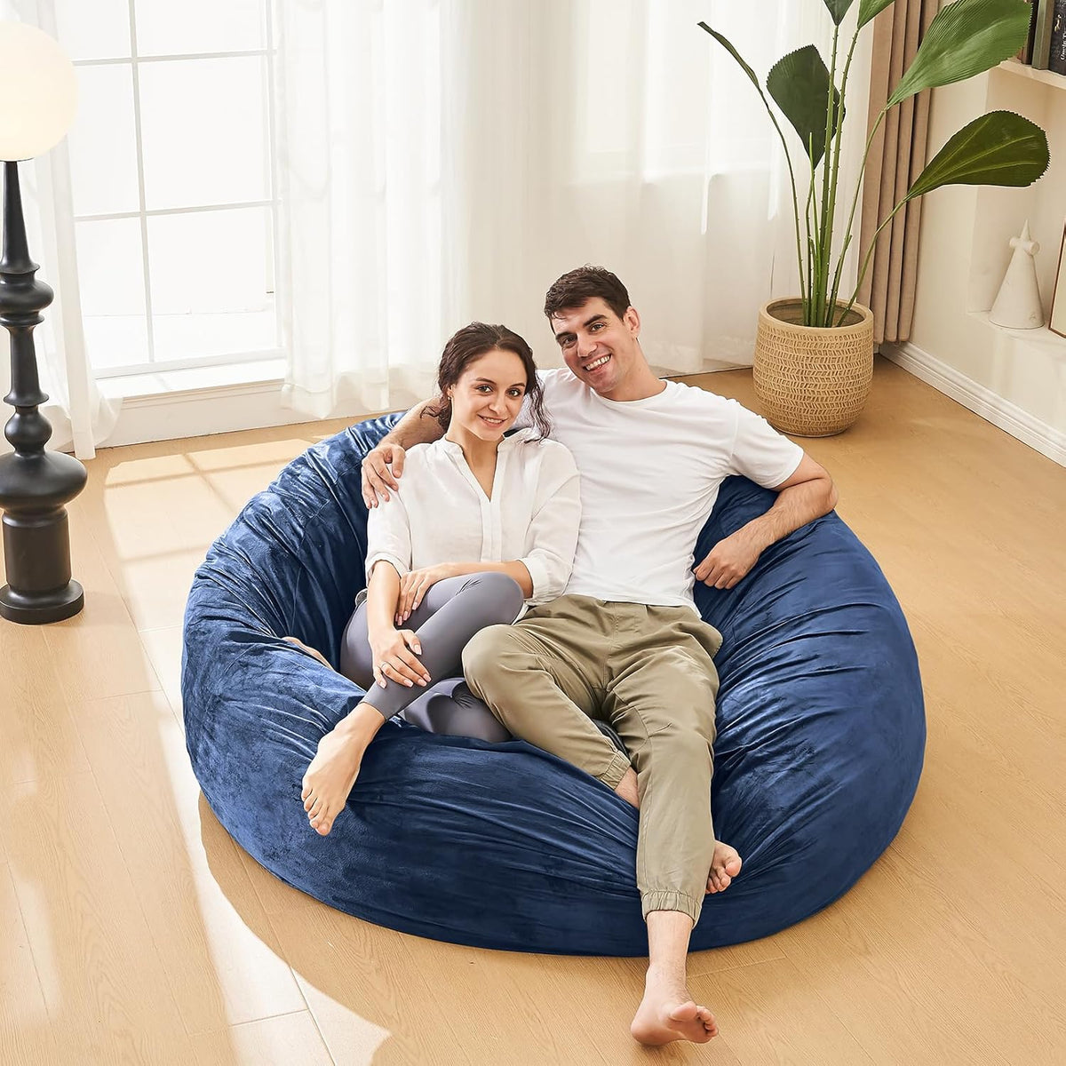 Bean Bag Chairs for Adults - Memory Foam Furniture BeanBag Chair - Kids/Teens Sofa with Soft Micro