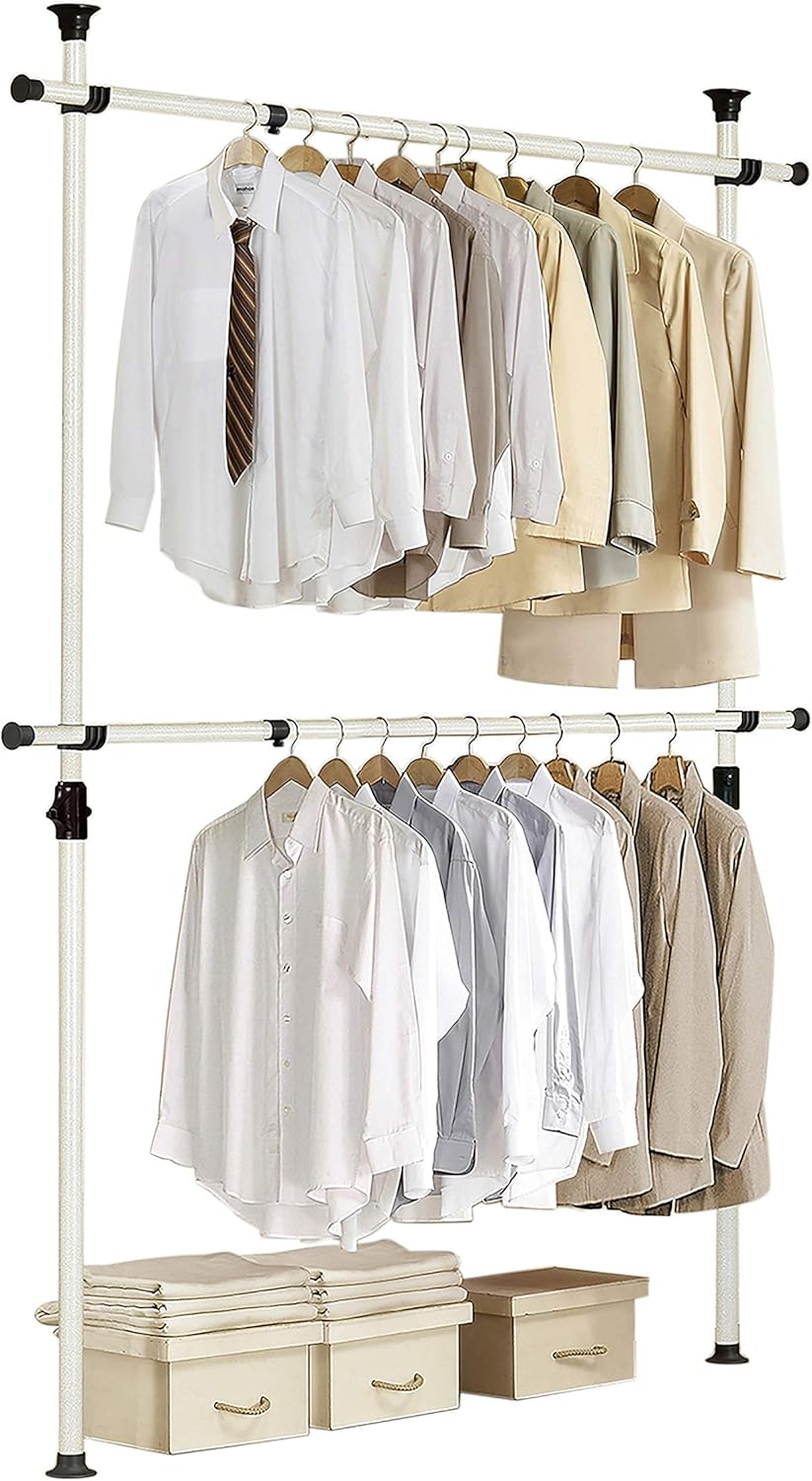 PRINCE HANGER Rack Heavy Duty One Touch System Load 352LBS Clothing Racks for Hanging Clothes Metal