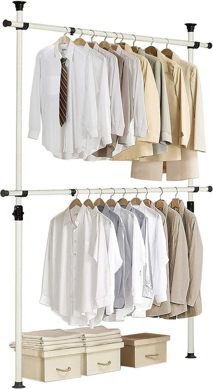 PRINCE HANGER Rack Heavy Duty One Touch System Load 352LBS Clothing Racks for Hanging Clothes Metal