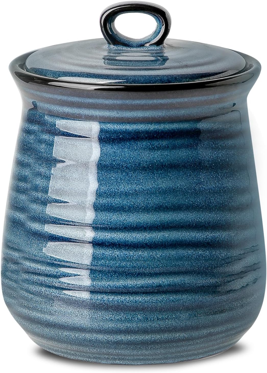 Hasense Ceramic Food Storage Jar with Airtight Seal Lid, 35 Ounce Kitchen Canister Container for