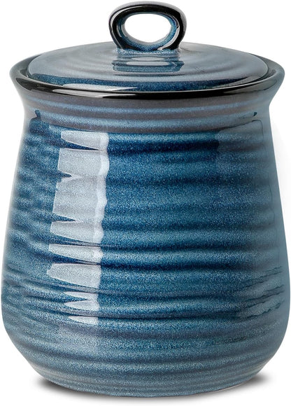 Hasense Ceramic Food Storage Jar with Airtight Seal Lid, 35 Ounce Kitchen Canister Container for