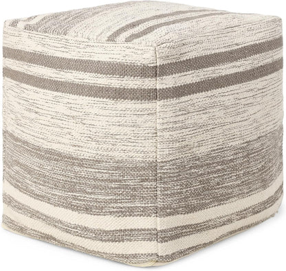 REDEARTH · Tufted Pouf Ottoman with Filler Textured Storage Cube Bean Bag Pouffe Footrest for