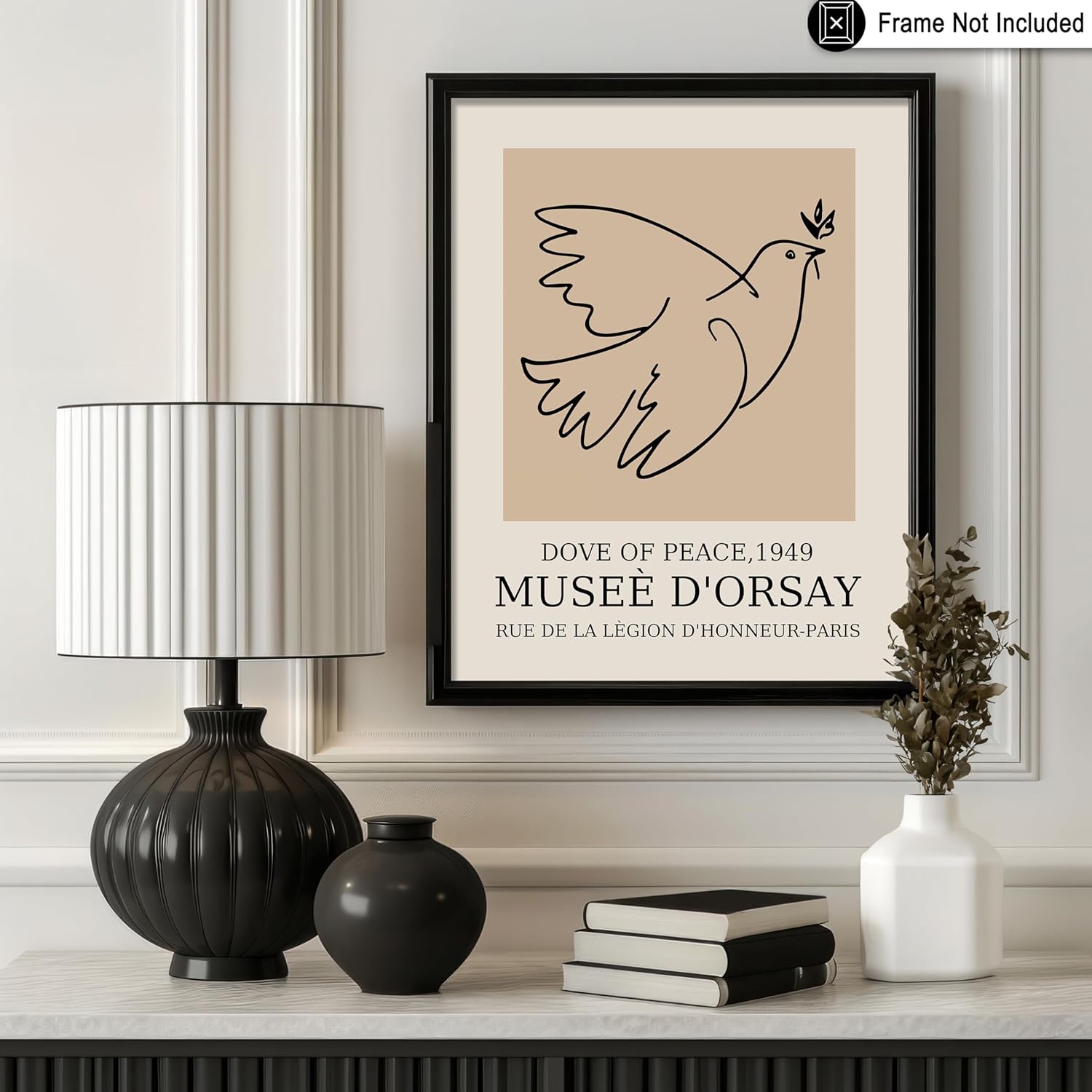 Poster Master Vintage Poster - Retro Minimalist Print - Gift for Artist, Friend - Dove Of Peace