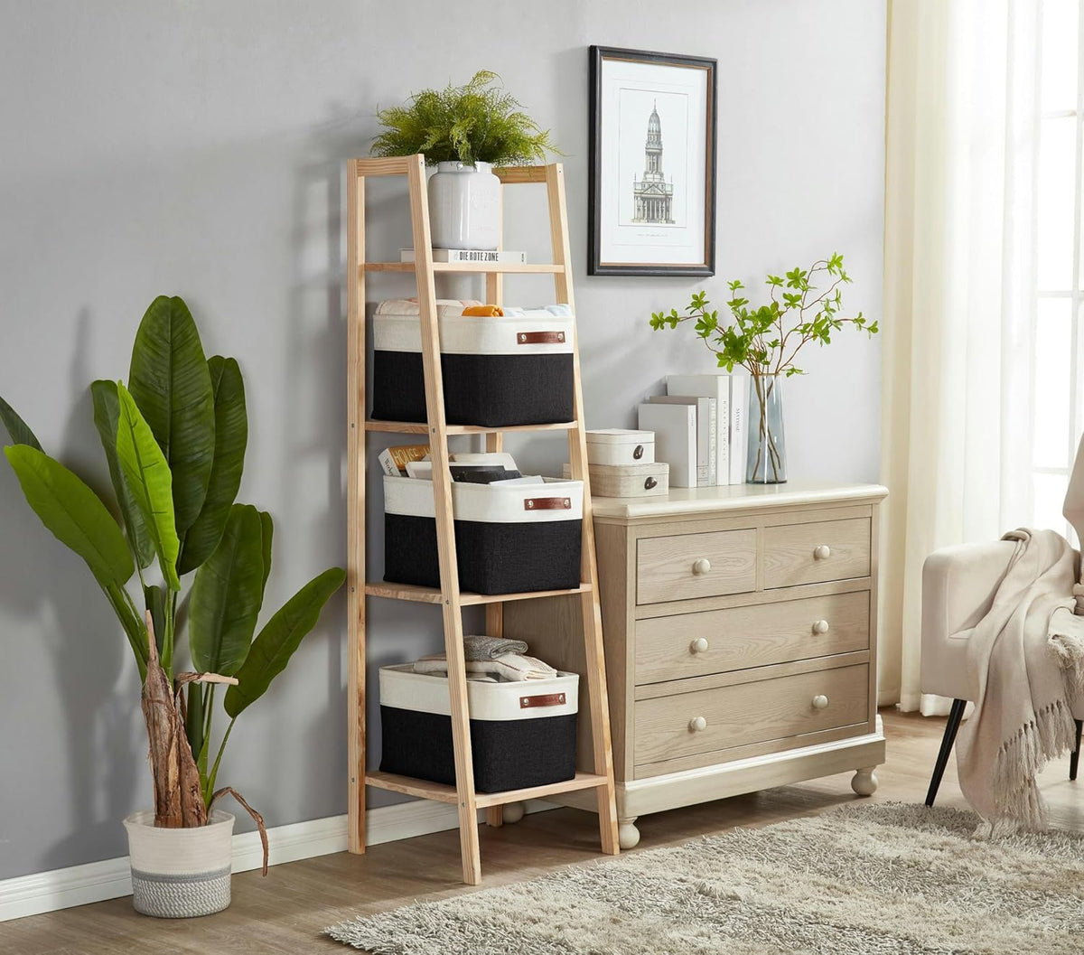 DECOMOMO Storage Baskets for Shelves - Fabric Closet Organizers and Storage Bins, Perfect Baskets