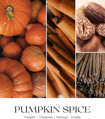 AOOVOO Pumpkin Scented Candles for Women - Aromatherapy Candle with Crystals Inside, 10oz Soy
