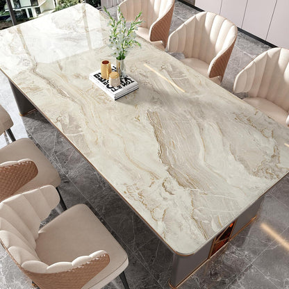 VEELIKE Wide 32''x354'' Beige Gold Marble Contact Paper for Countertops Peel and Stick Waterproof