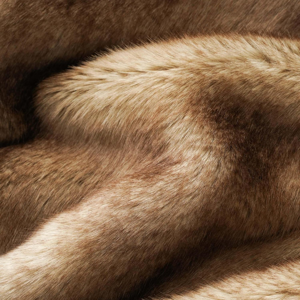 BATTILO HOME Luxury Ochre Faux Fur Throw Blanket, Soft Cozy Mink Fur Blanket for Couch, Sofa, Bed